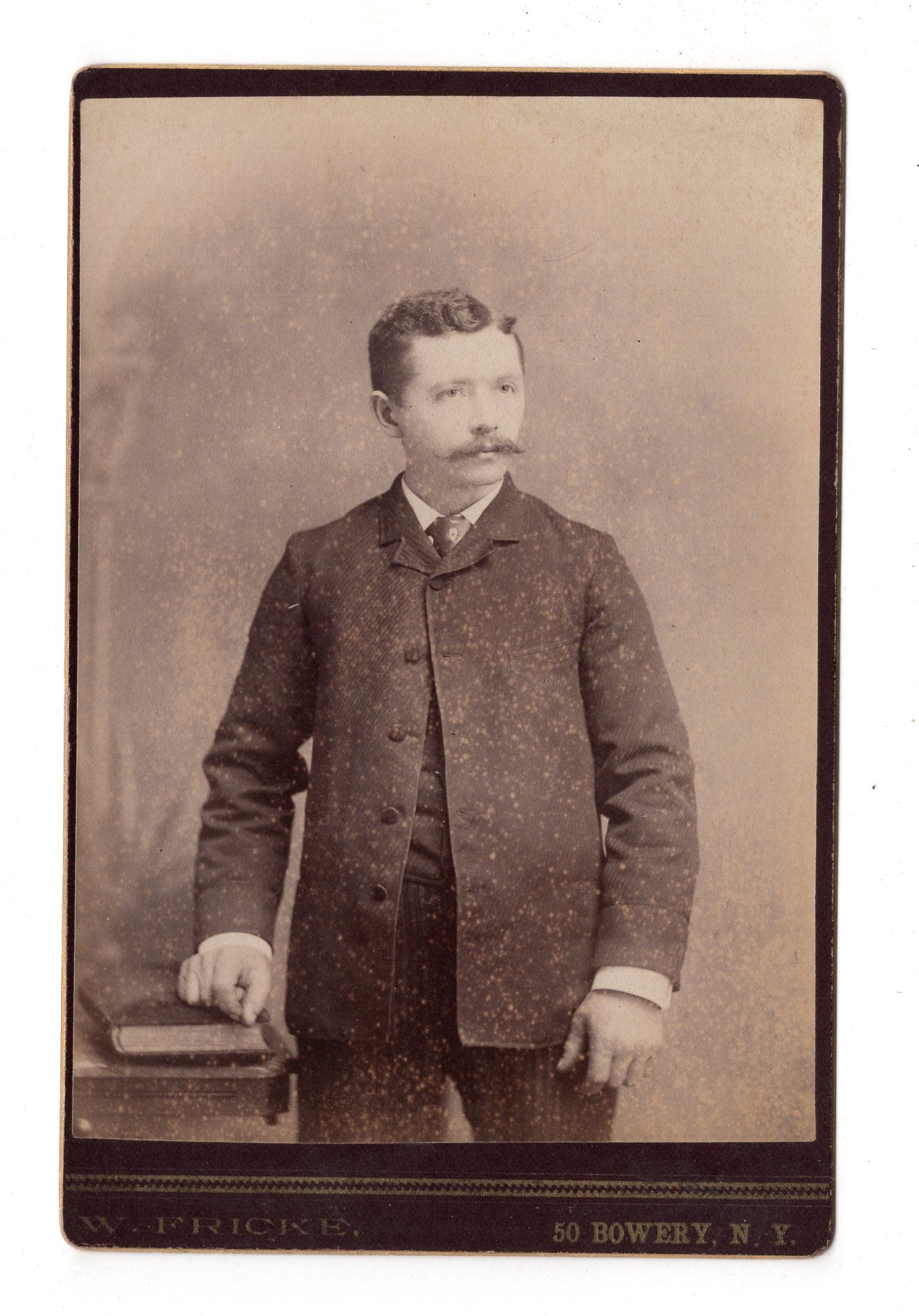 Fotografie Feiner Herr - New York / USA 1880er / CAB W-36