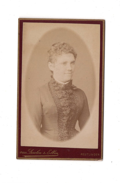 Fotografie Damenportrait - Reutlingen 1880er / CDV C1-11