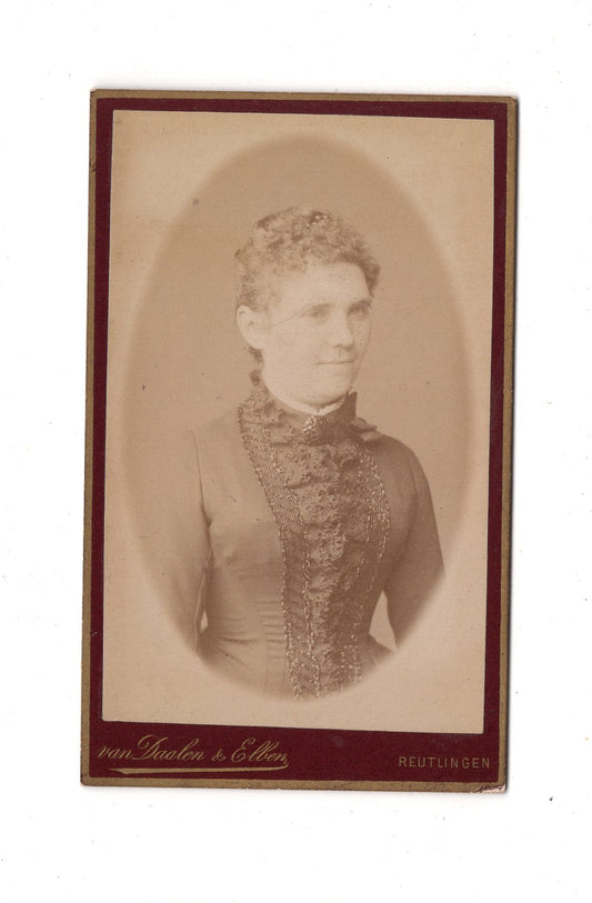 Fotografie Damenportrait - Reutlingen 1880er / CDV C1-11