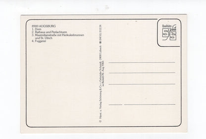 Ansichtskarte Augsburg / Rathaus und Perlachturm +++