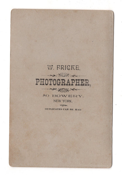 Fotografie Feiner Herr - New York / USA 1880er / CAB W-36