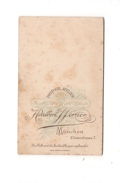 Fotografie Feine Dame - München 1890er / CDV L1-32