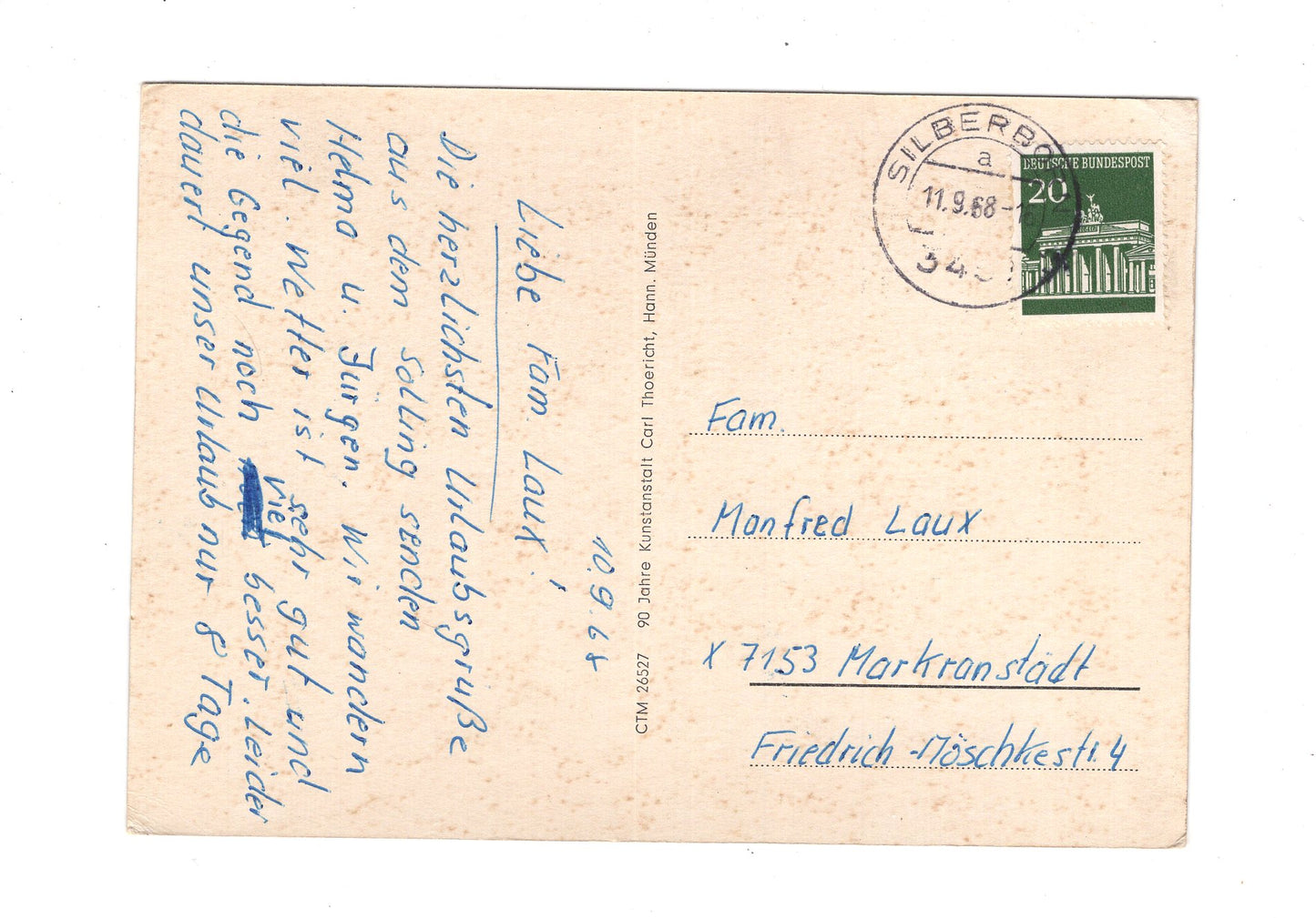 Ansichtskarte Silberborn / Solling