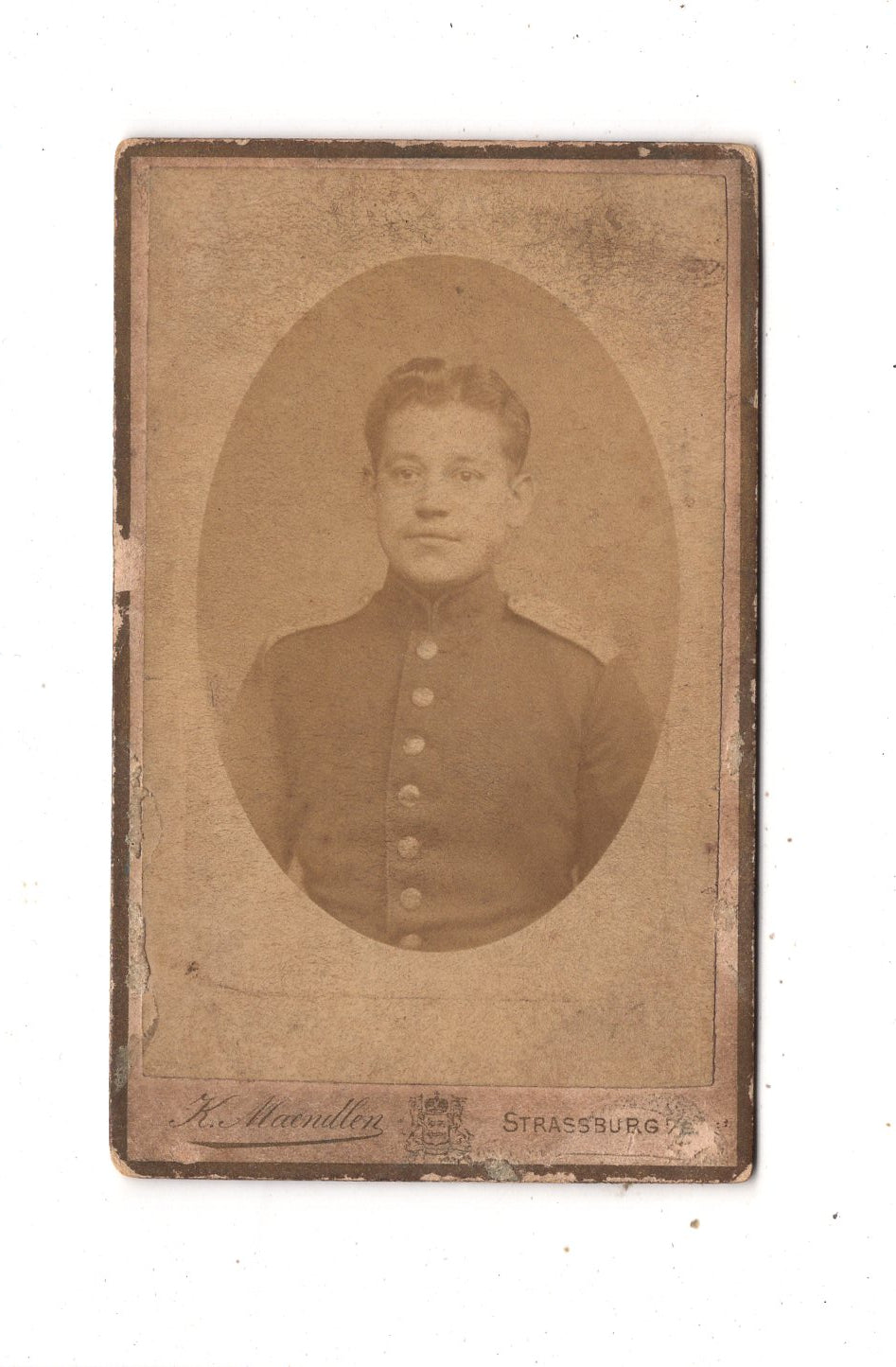 Fotografie Soldat - Straßburg um 1890