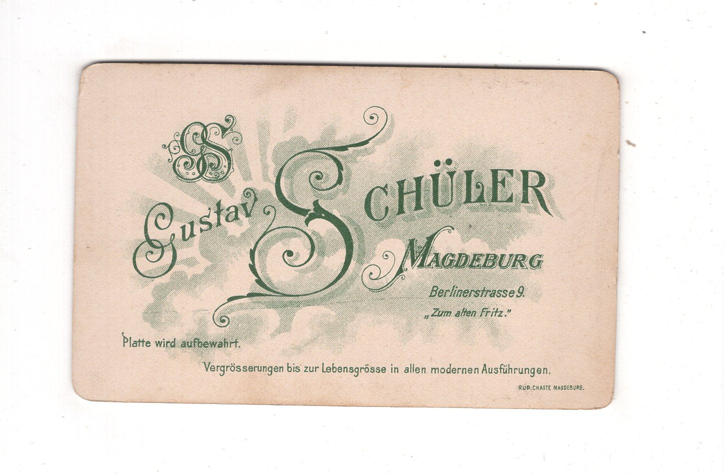 Fotografie Niedliches kleines Kind - Magdeburg 1890er / CDV M1-34