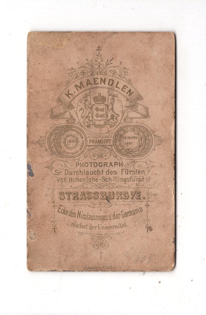 Fotografie Soldat - Straßburg um 1890