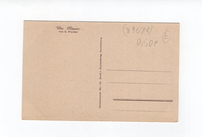 Ansichtskarte / Kunstkarte Ulmer Münster von G. Fischer