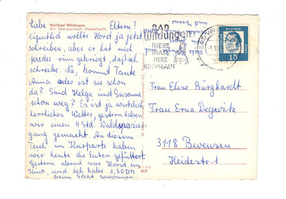 Ansichtskarte Bad Wildungen / Am Seerosenteich