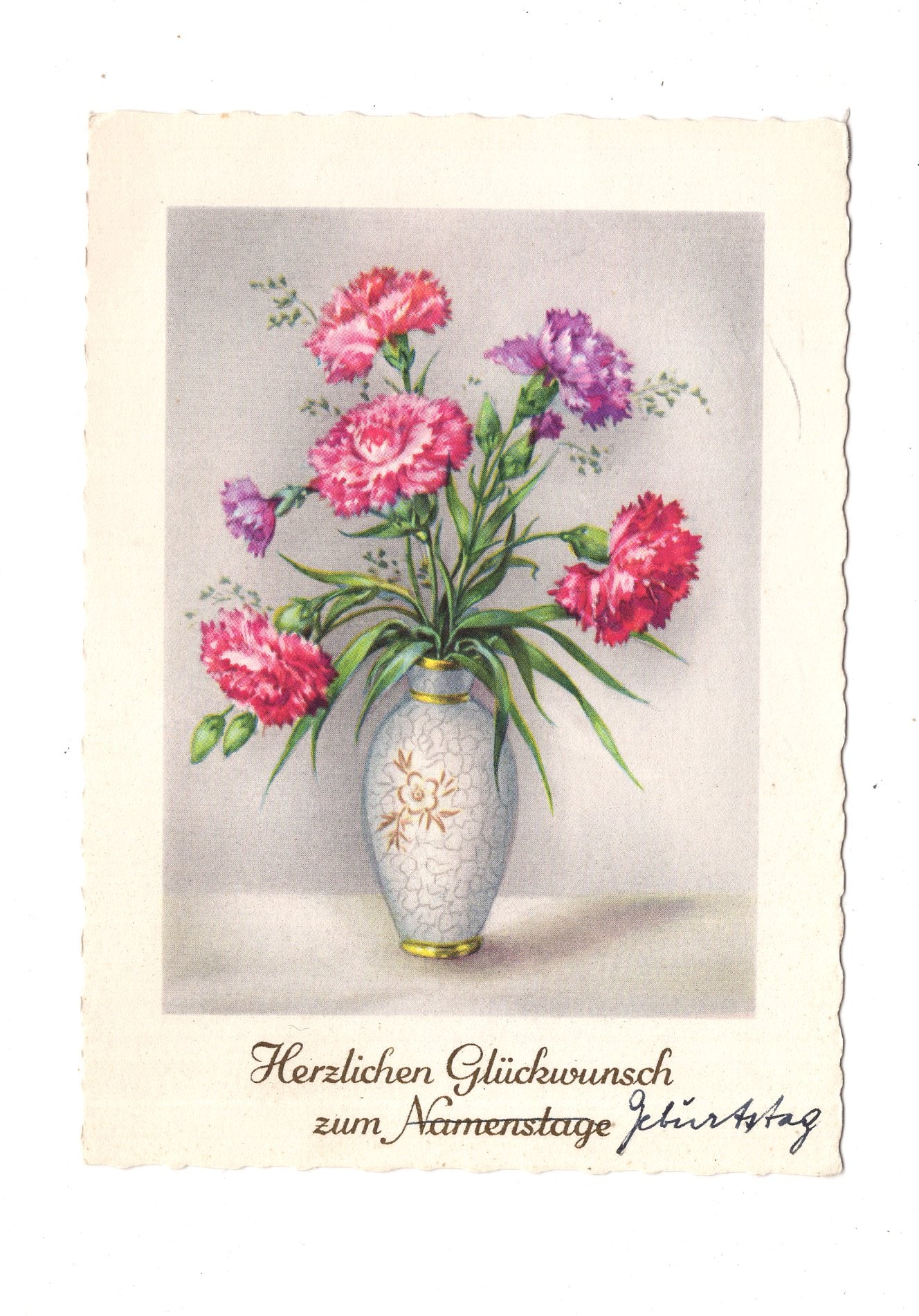 Ansichtskarte Glückwünsche / Glückwunsch zum Namenstag / L1-63