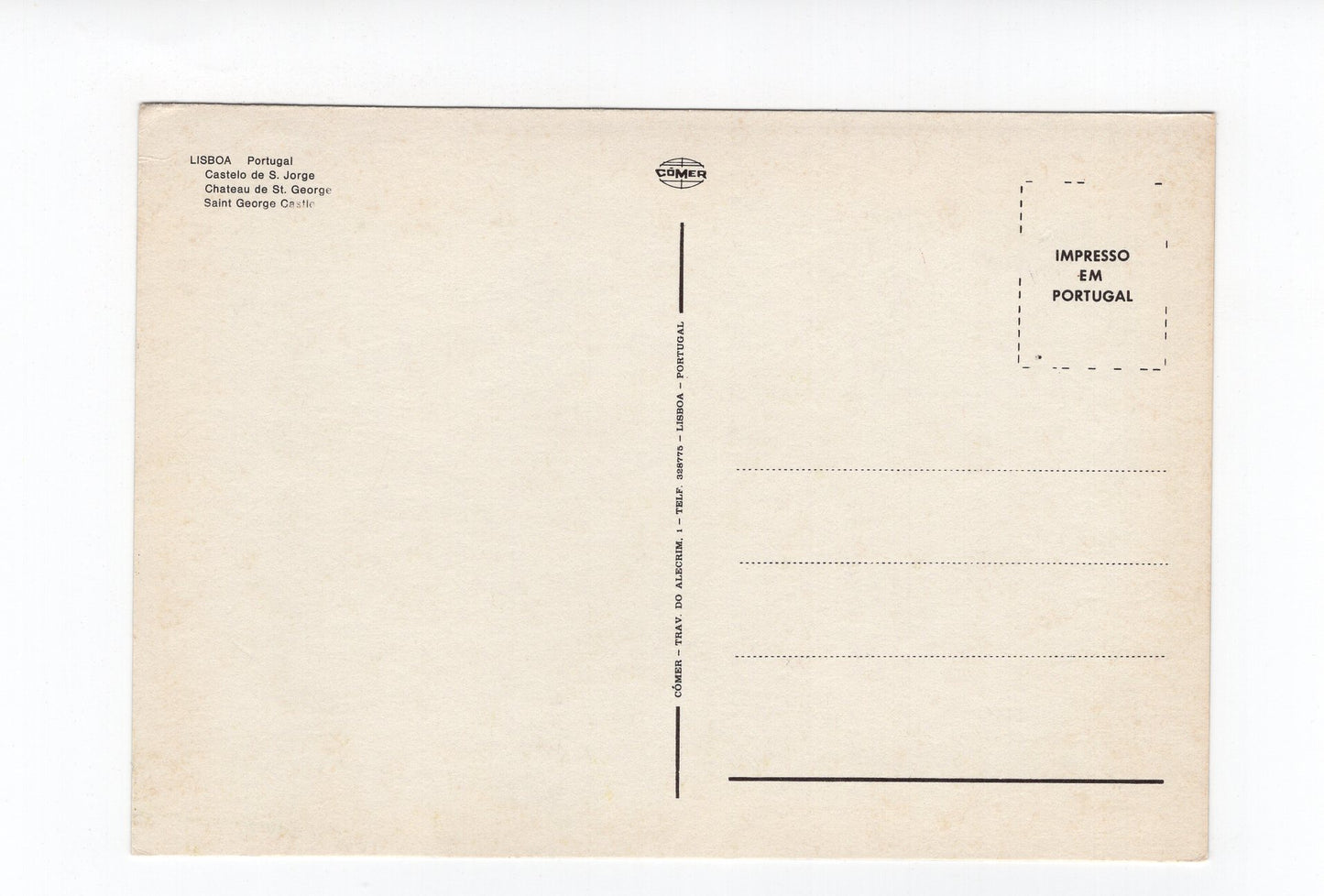 Ansichtskarte Lisboa Lissabon / Castelo de S. Jorge / Portugal