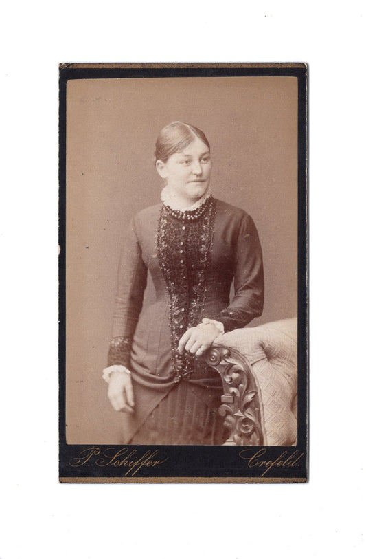Fotografie Feine Dame - Krefeld 1880er