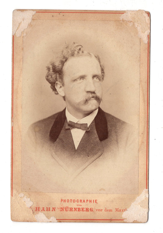 Fotografie Feiner Herr - Nürnberg 1870er / CAB W-36