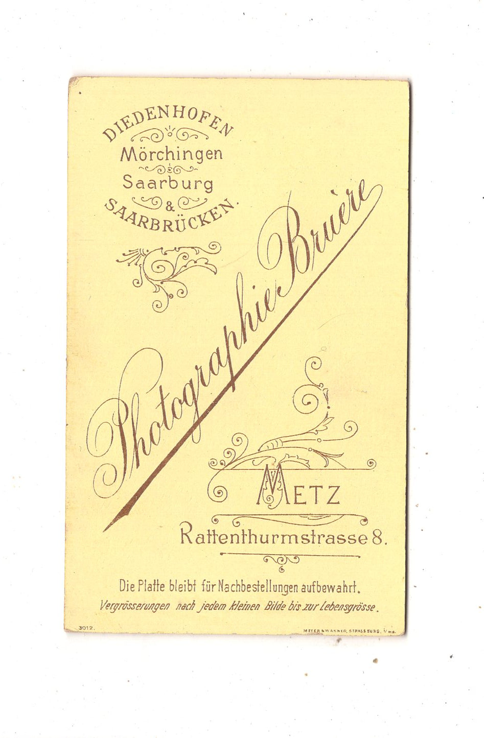 Fotografie Soldat - Metz 1880er