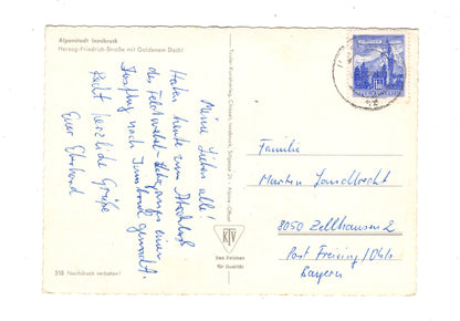 Ansichtskarte Innsbruck / Herzog-Friedrich-Straße / Tirol / Österreich