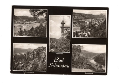 Ansichtskarte Bad Schandau / Emmabank / Schrammsteine +++