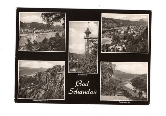Ansichtskarte Bad Schandau / Emmabank / Schrammsteine +++