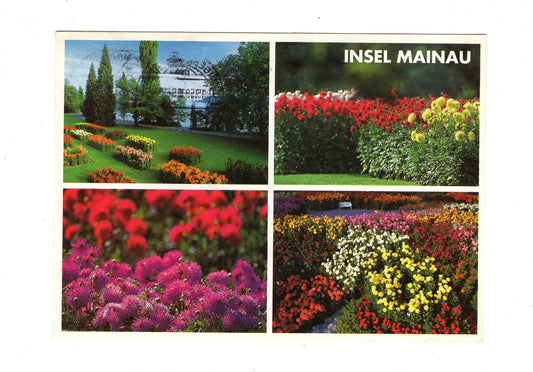 Ansichtskarte Insel Mainau im Bodensee / Dahlienschau