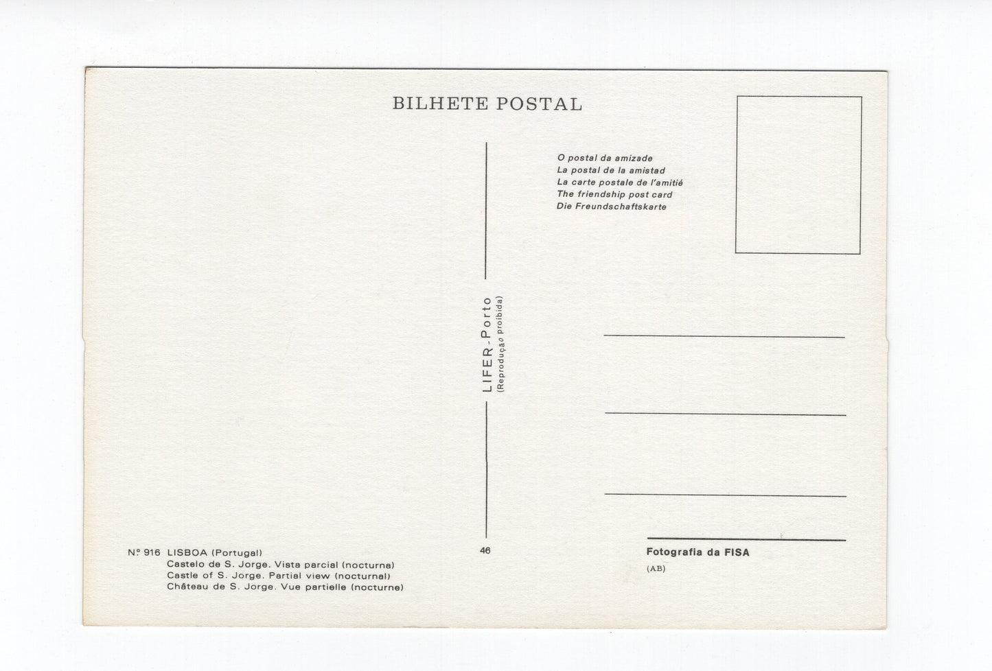 Ansichtskarte Lisboa Lissabon / Castelo de S. Jorge / Portugal