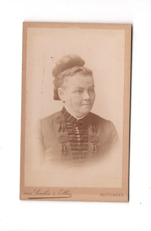 Fotografie Damenportrait - Reutlingen 1880er / CDV C1-11