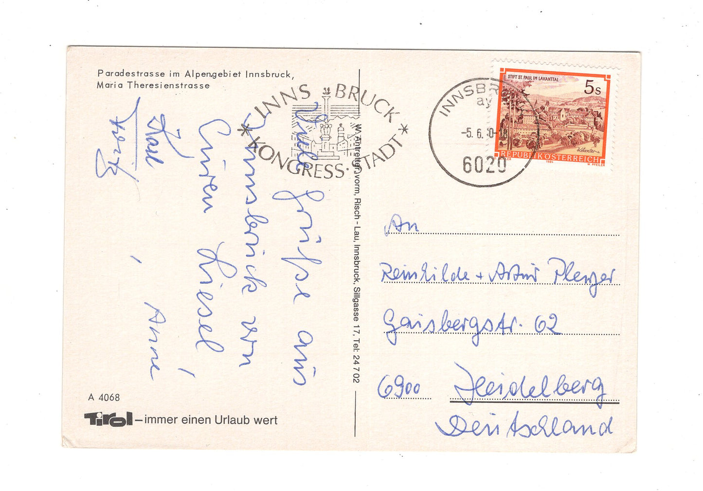 Ansichtskarte Innsbruck / Maria-Theresien-Straße / Tirol / Österreich