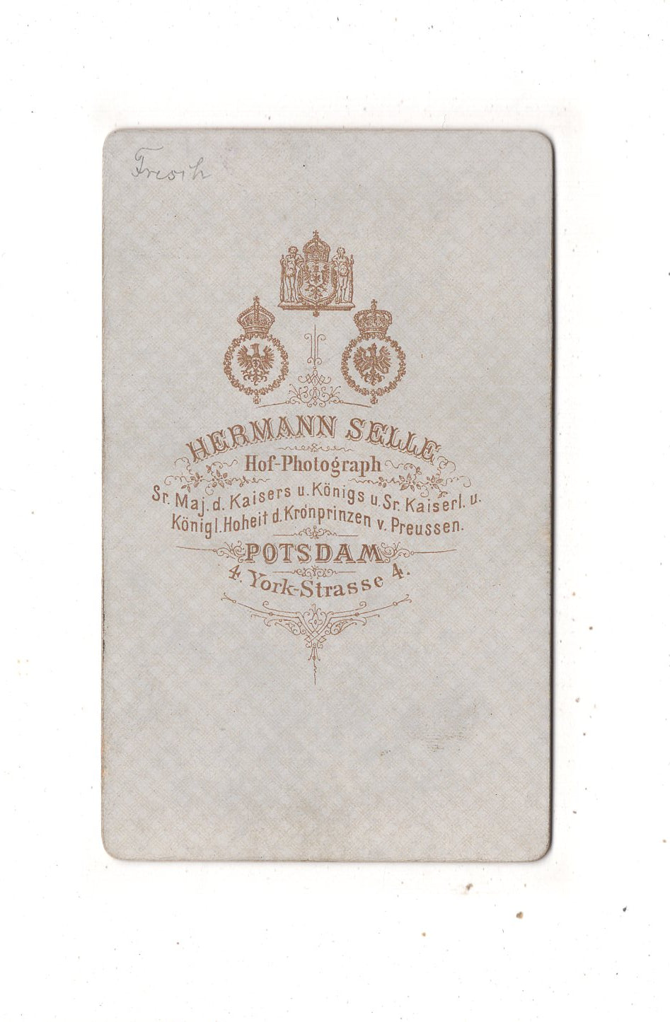 Fotografie Soldat - Potsdam 1870er