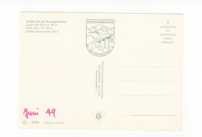 Ansichtskarte Europabrücke / Tirol / Österreich