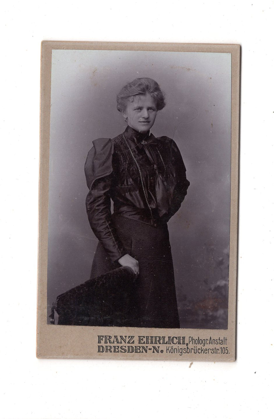 Fotografie Feine Dame - Dresden 1900er / CDV L1-32