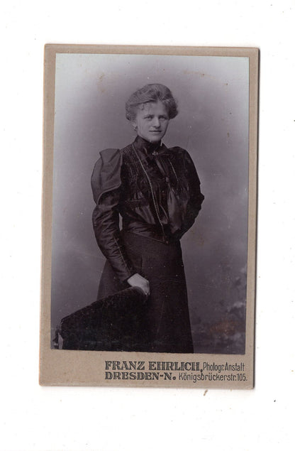 Fotografie Feine Dame - Dresden 1900er / CDV L1-32