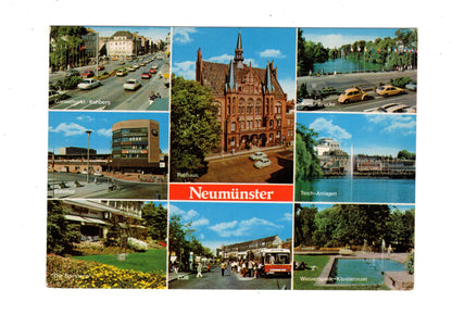 Ansichtskarte Neumünster / Rathaus / ZOB +++