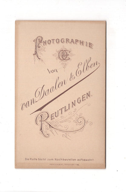 Fotografie Damenportrait - Reutlingen 1880er / CDV C1-11