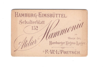 Fotografie Feine Dame mit kleinem Kind - Hamburg-Eimsbüttel um 1890