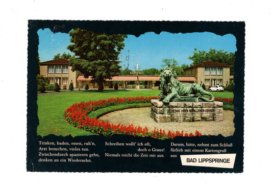 Ansichtskarte Bad Lippspringe / Eingang zum Kaiser-Karls-Park