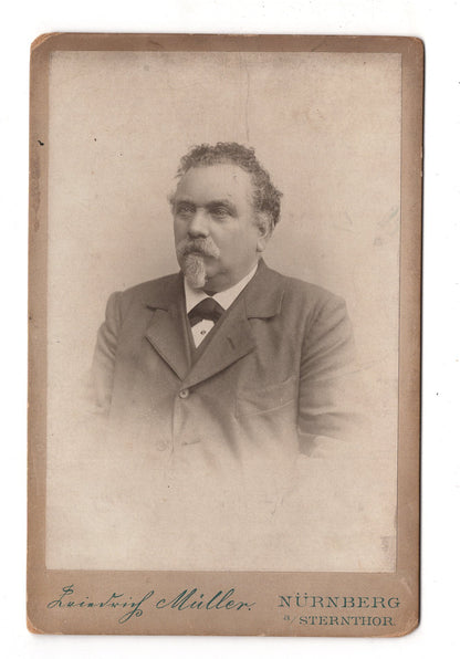 Fotografie Feiner Herr - Nürnberg um 1900 / CAB W-36