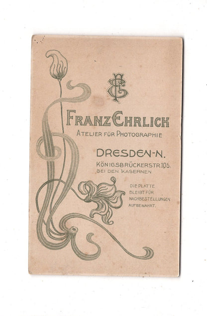 Fotografie Feine Dame - Dresden 1900er / CDV L1-32