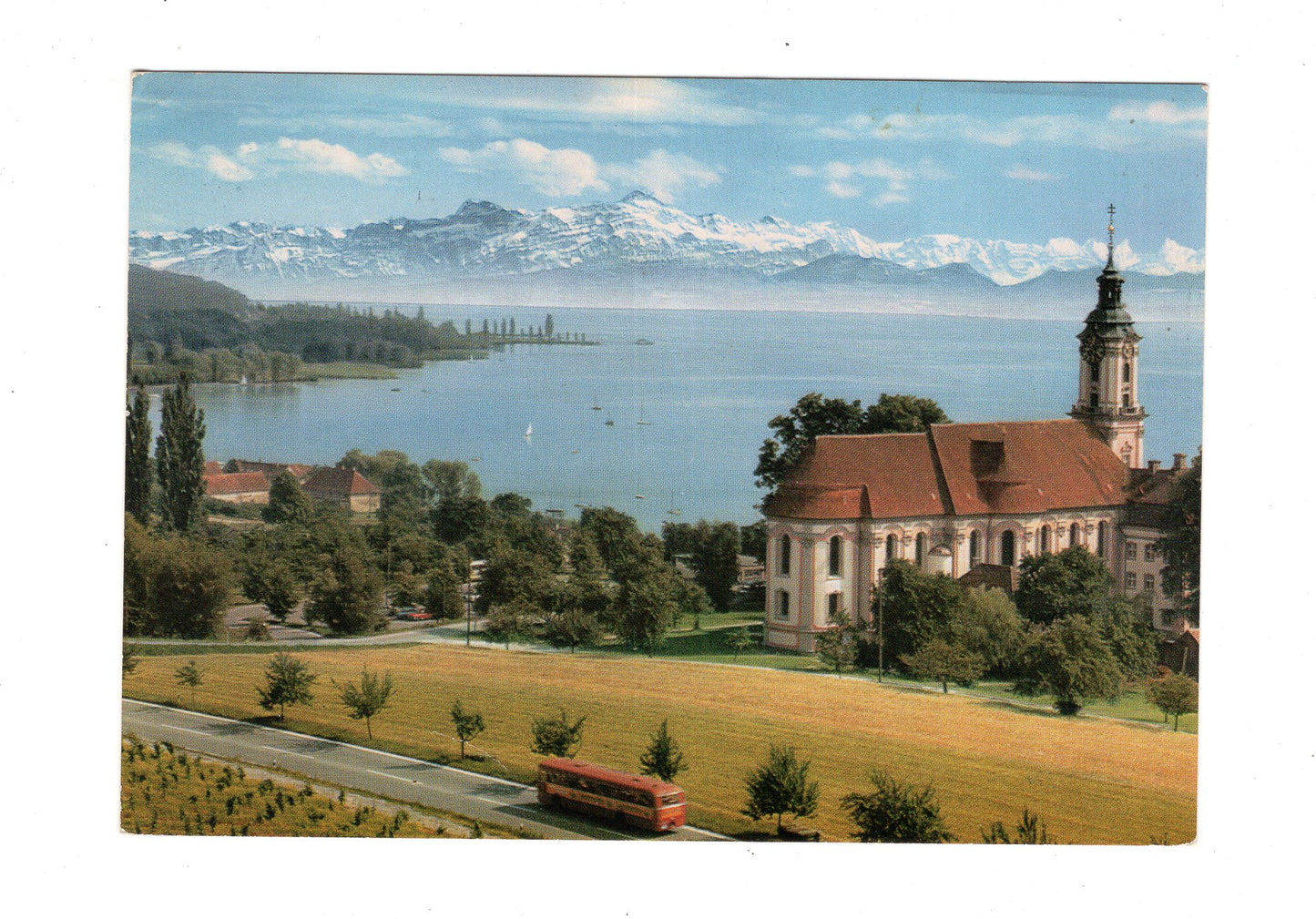 Ansichtskarte Birnau am Bodensee / Basilika und Zisterzienserkloster