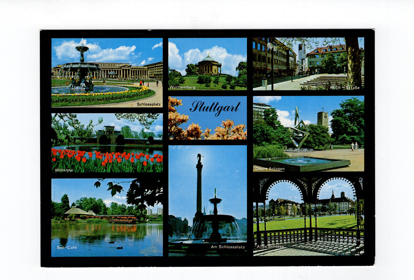 Ansichtskarte Stuttgart / Schlossplatz / Wilhelma +++