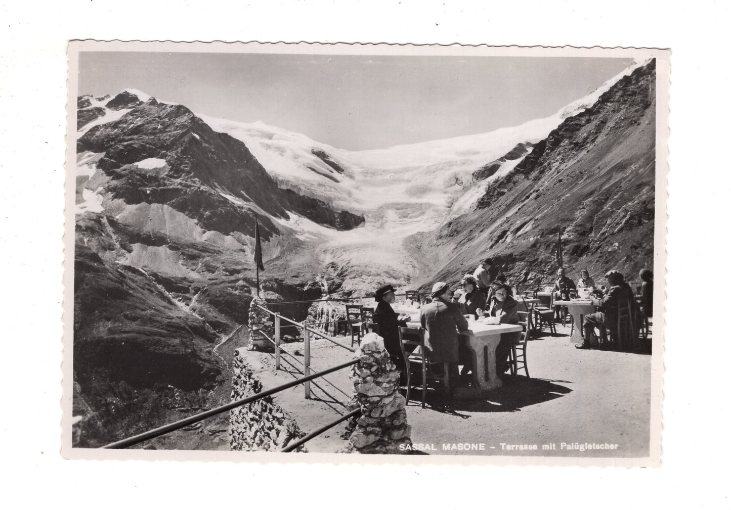 Ansichtskarte Restaurant Sassal Masone - Alp Grüm / Schweiz