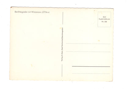 Ansichtskarte Berchtesgaden mit Watzmann / I1-60