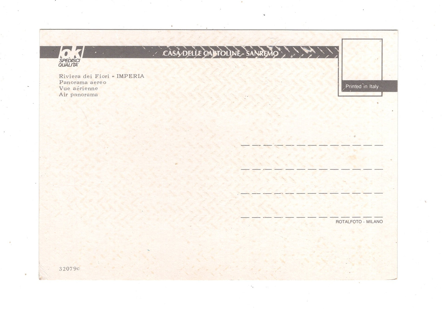 Ansichtskarte Imperia / Italien / N1-55