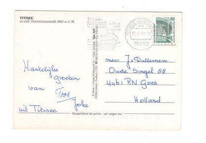 Ansichtskarte Grüße vom Titisee im Hochschwarzwald / G1-65