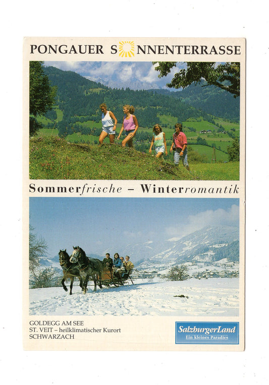 Ansichtskarte Pongau / Goldegg am See - St. Veit - Schwarzach / Österreich