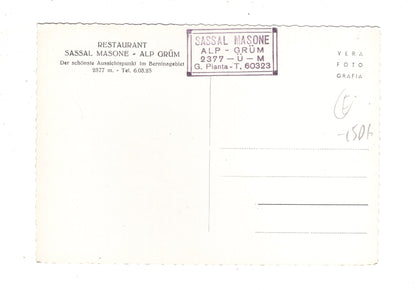 Ansichtskarte Restaurant Sassal Masone - Alp Grüm / Schweiz