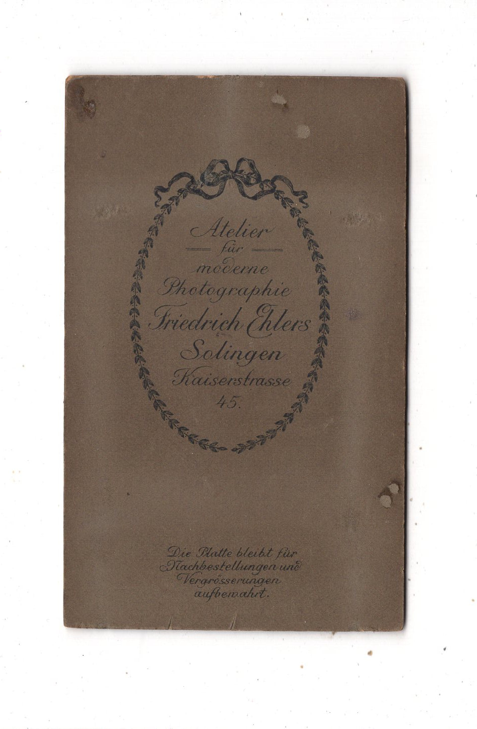 Fotografie Niedliches kleines Mädchen - Solingen 1900er