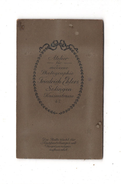 Fotografie Niedliches kleines Mädchen - Solingen 1900er