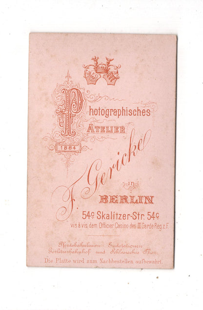Fotografie Soldat - Berlin 1884