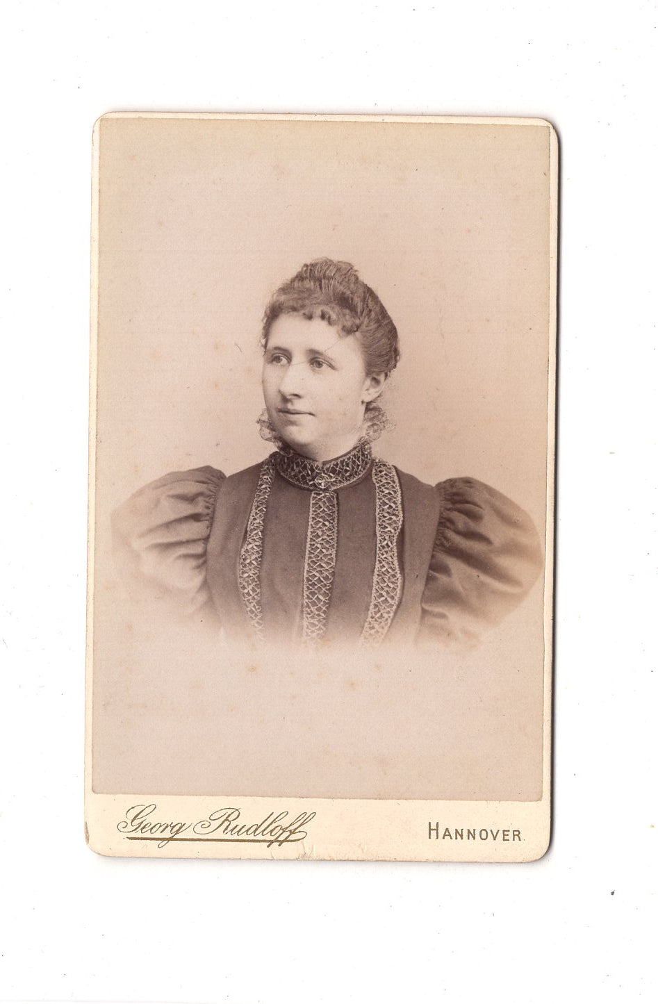 Fotografie Damenportrait - Hannover 1890er / CDV C1-11