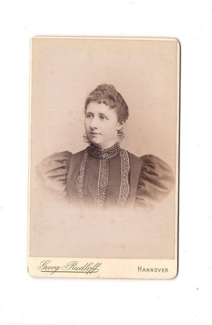 Fotografie Damenportrait - Hannover 1890er / CDV C1-11