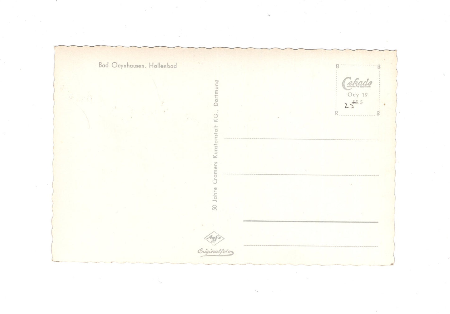 Ansichtskarte Bad Oeynhausen / Hallenbad