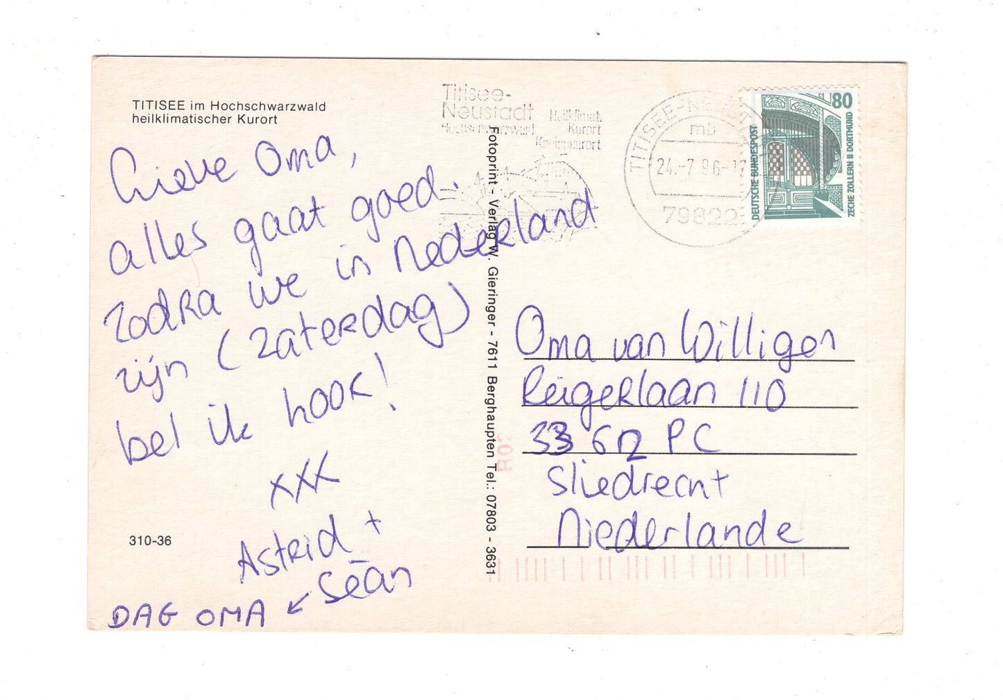 Ansichtskarte Titisee im Hochschwarzwald / G1-65