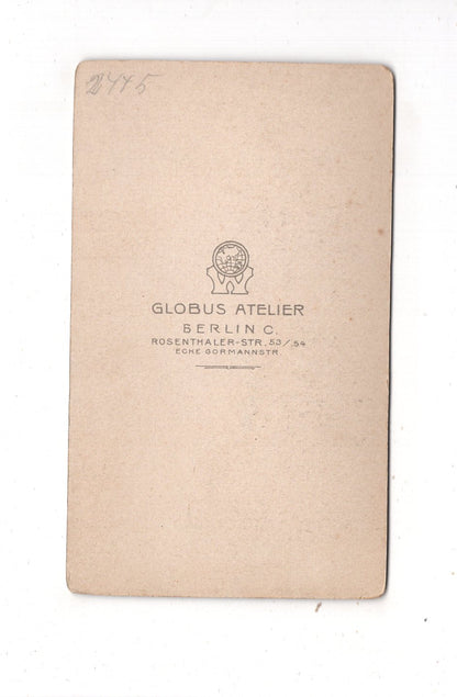 Fotografie Niedlicher kleiner Junge - Berlin 1890er / CDV M1-14